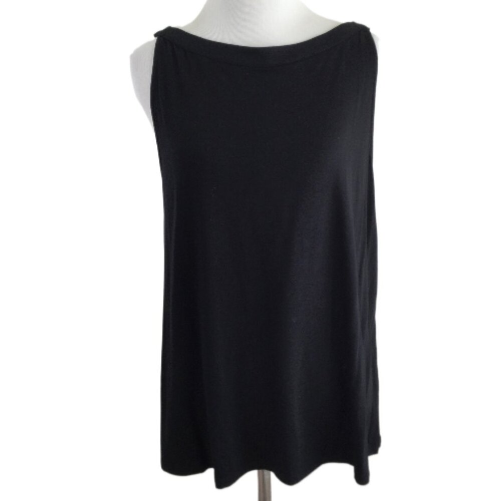 NWT J. Jill Wearever Collection Black Tank Top m